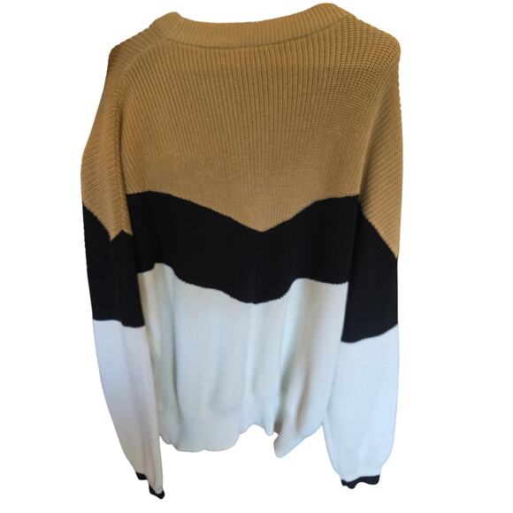 Grace & Karma Colorblock Sweater 3x Womens Plus Size Multicolor Long Sleeve - Picture 6 of 6